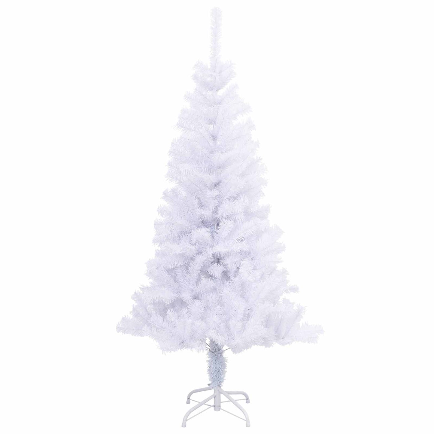 vidaXL Künstlicher Weihnachtsbaum Weiß 150 cm PVC und Stahl