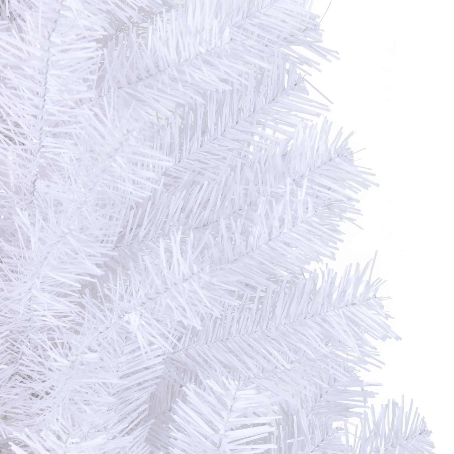 vidaXL Künstlicher Weihnachtsbaum Weiß 180 cm PVC und Stahl