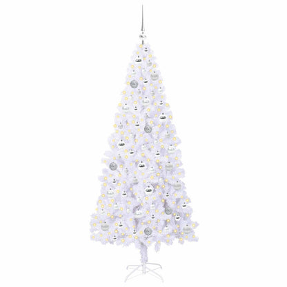 Künstlicher Weihnachtsbaum Weiß 180 cm PVC und Stahl