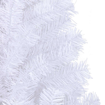 vidaXL Künstlicher Weihnachtsbaum Weiß 240 cm PVC und Stahl