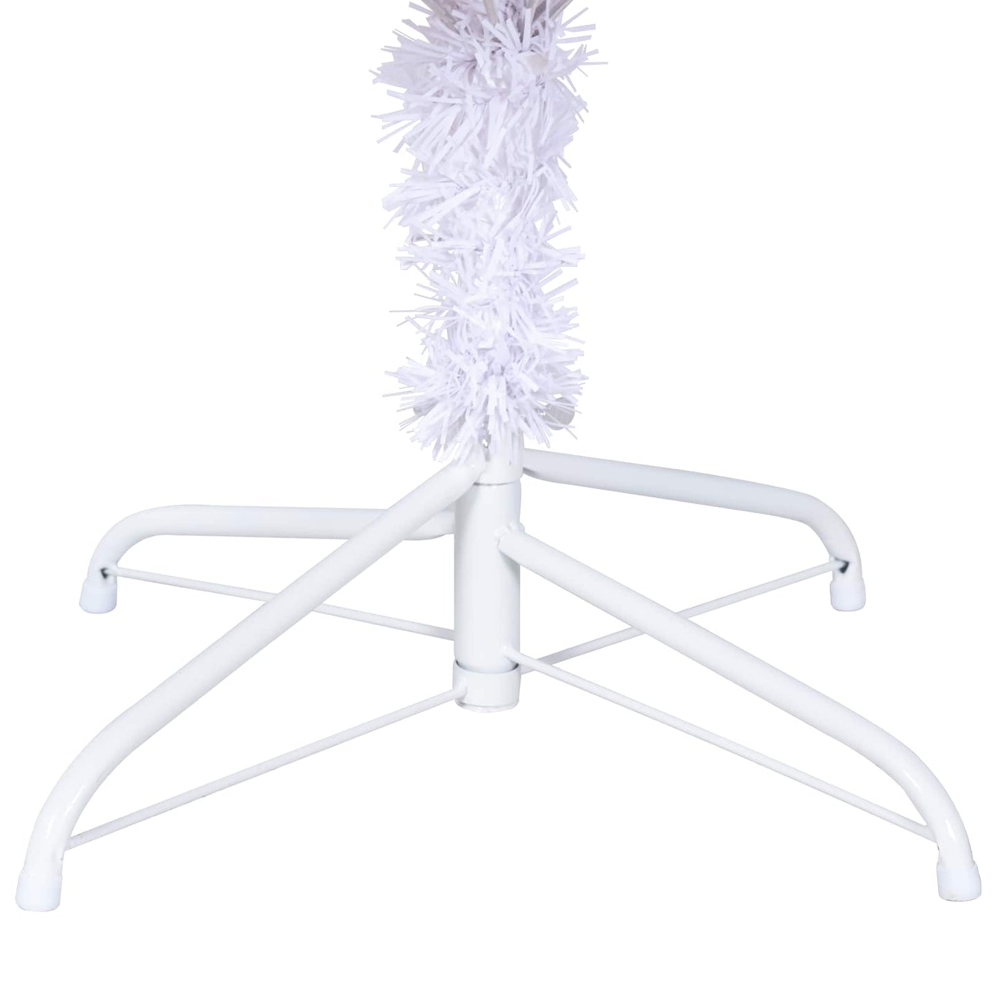 vidaXL Künstlicher Weihnachtsbaum Weiß 240 cm PVC und Stahl