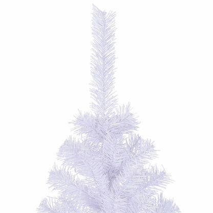 vidaXL Künstlicher Weihnachtsbaum Weiß 240 cm PVC und Stahl