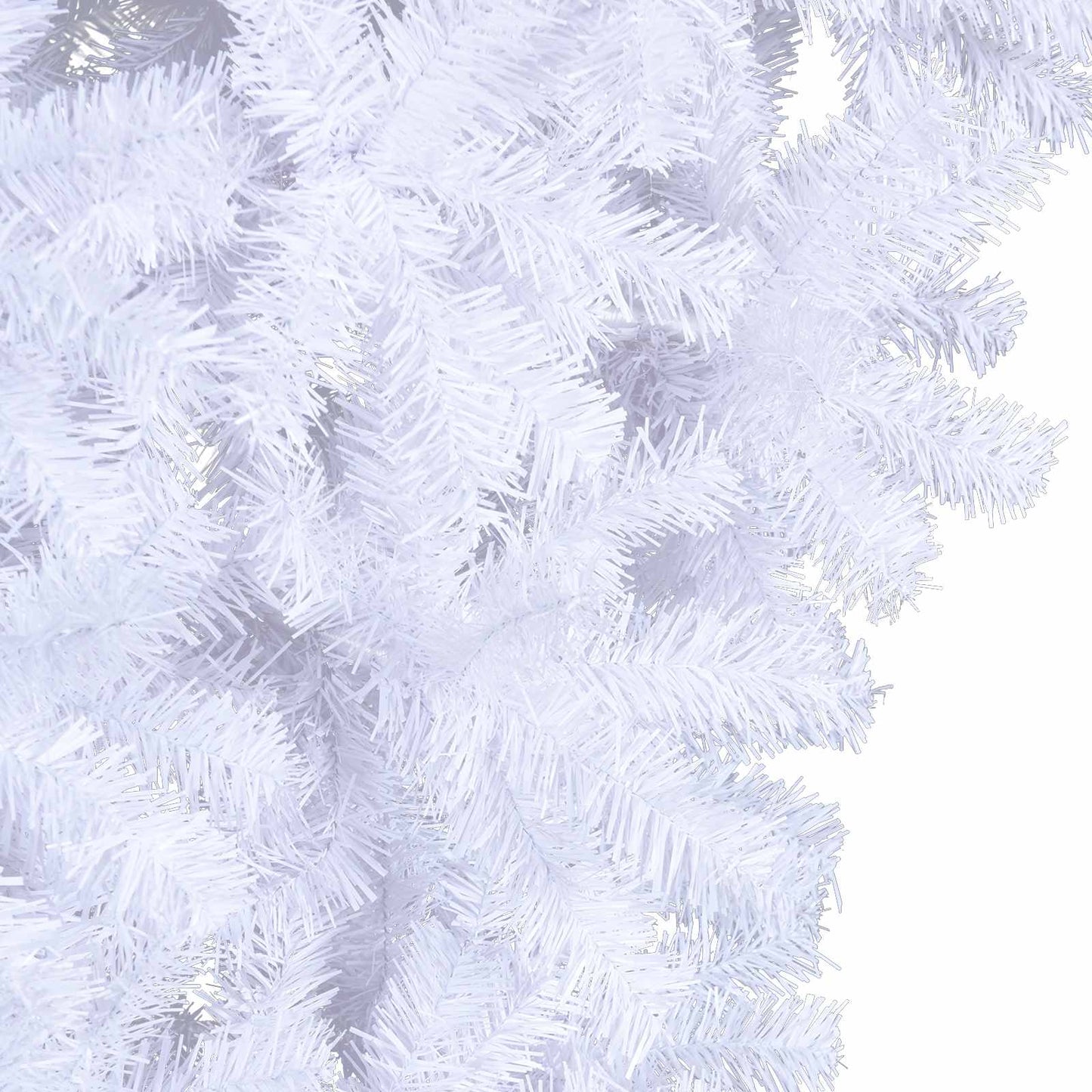 vidaXL Künstlicher Weihnachtsbaum Weiß 120 cm PVC und Stahl