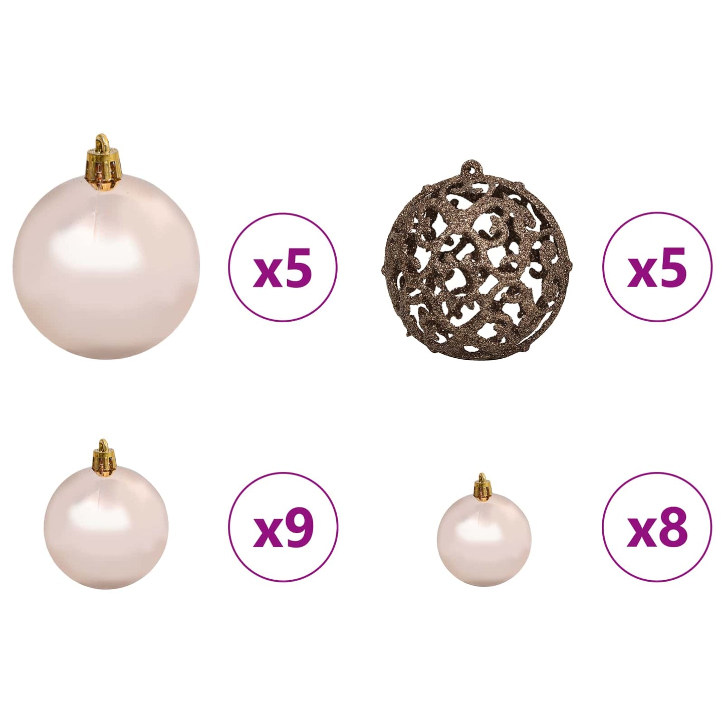 vidaXL Künstlicher Weihnachtsbaum Weiß 120 cm PVC und Stahl