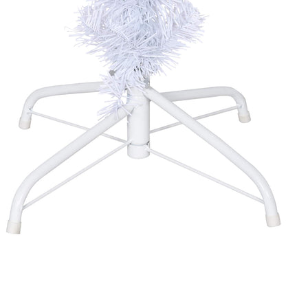 vidaXL Künstlicher Weihnachtsbaum Weiß 120 cm PVC und Stahl