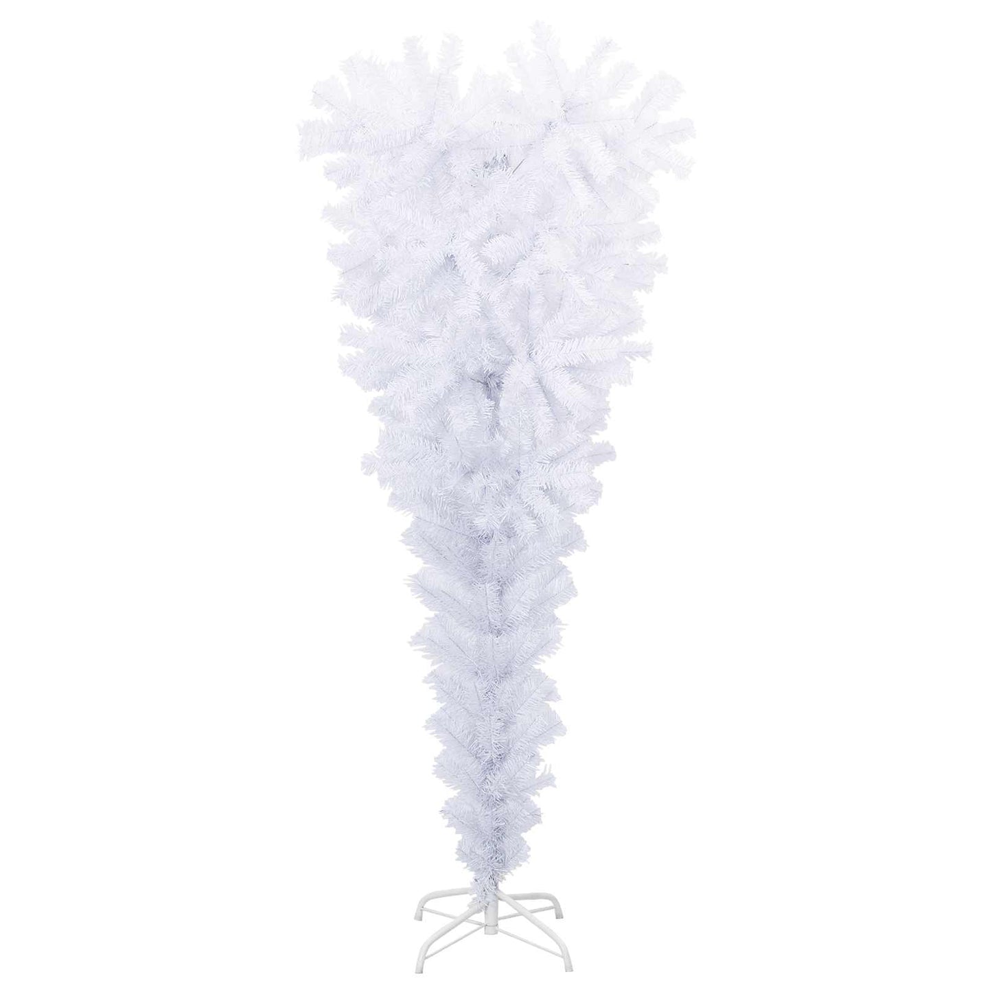 vidaXL Künstlicher Weihnachtsbaum Weiß 120 cm PVC und Stahl