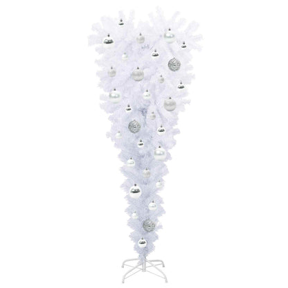 vidaXL Künstlicher Weihnachtsbaum Weiß 120 cm PVC und Stahl