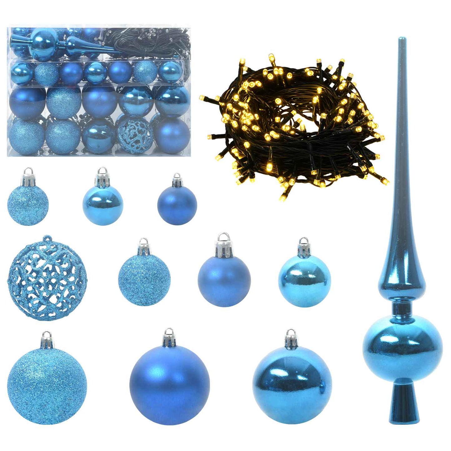 vidaXL Künstlicher Weihnachtsbaum Weiß 120 cm PVC und Stahl
