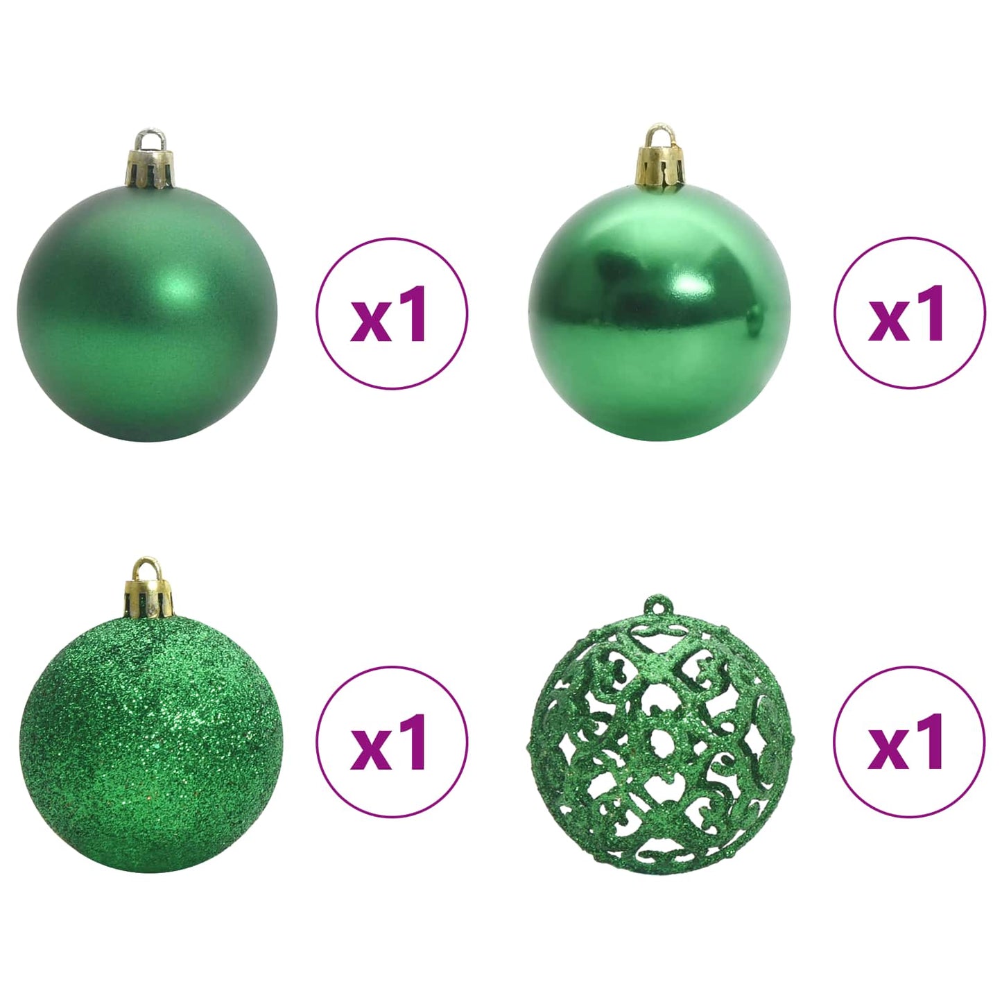 vidaXL Künstlicher Weihnachtsbaum Weiß 120 cm PVC und Stahl
