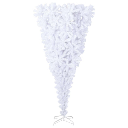 vidaXL Künstlicher Weihnachtsbaum Weiß 240 cm PVC und Stahl
