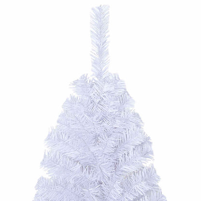 vidaXL Künstlicher Weihnachtsbaum Weiß 150 cm PVC und Stahl