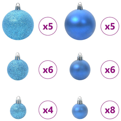 vidaXL Künstlicher Weihnachtsbaum Weiß 150 cm PVC und Stahl
