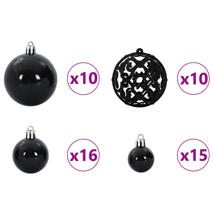 vidaXL Künstlicher Weihnachtsbaum Weiß 210 cm PVC und Stahl
