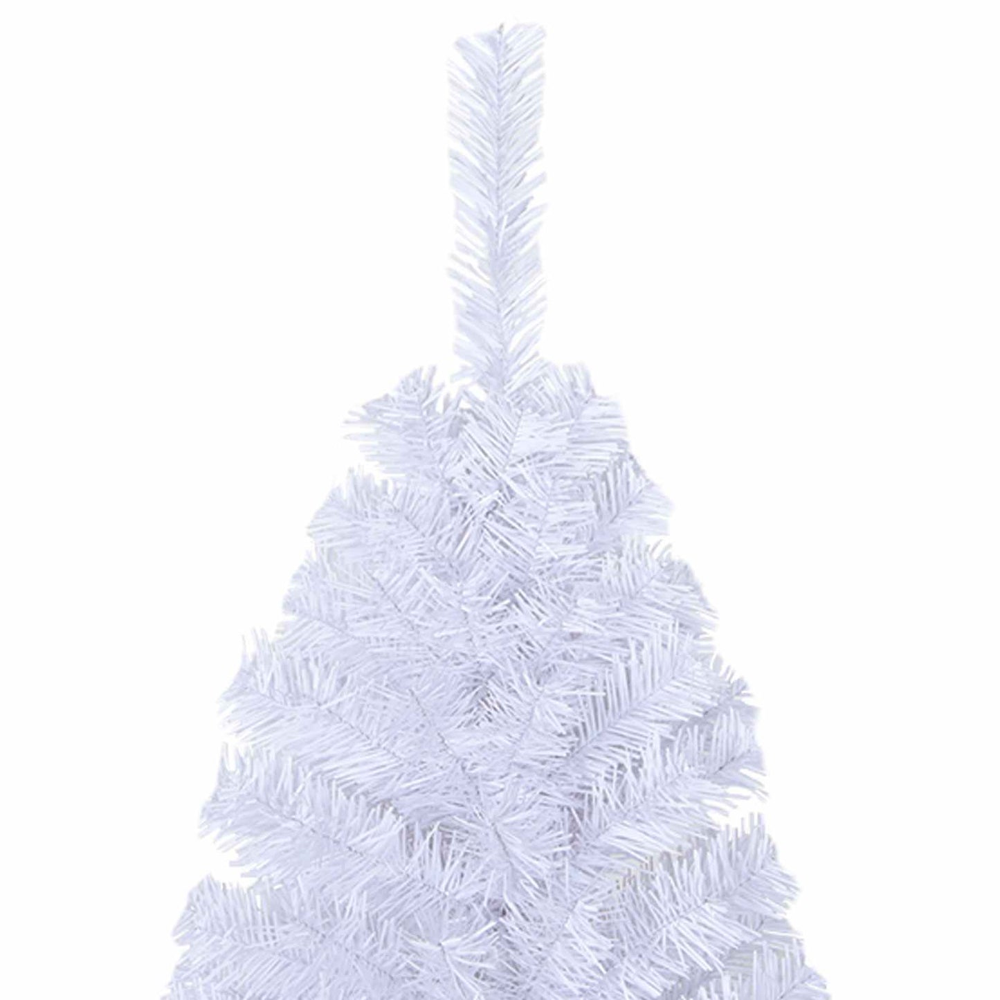 vidaXL Künstlicher Weihnachtsbaum Weiß 210 cm PVC und Stahl