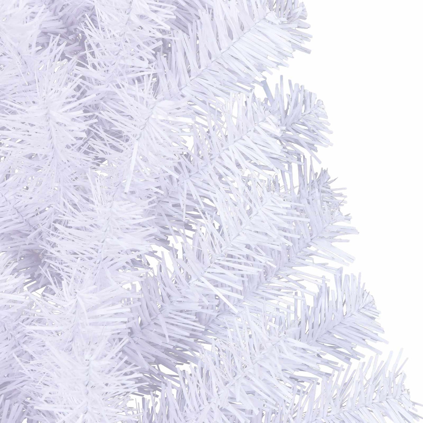 vidaXL Künstlicher Weihnachtsbaum Weiß 150 cm PVC und Stahl