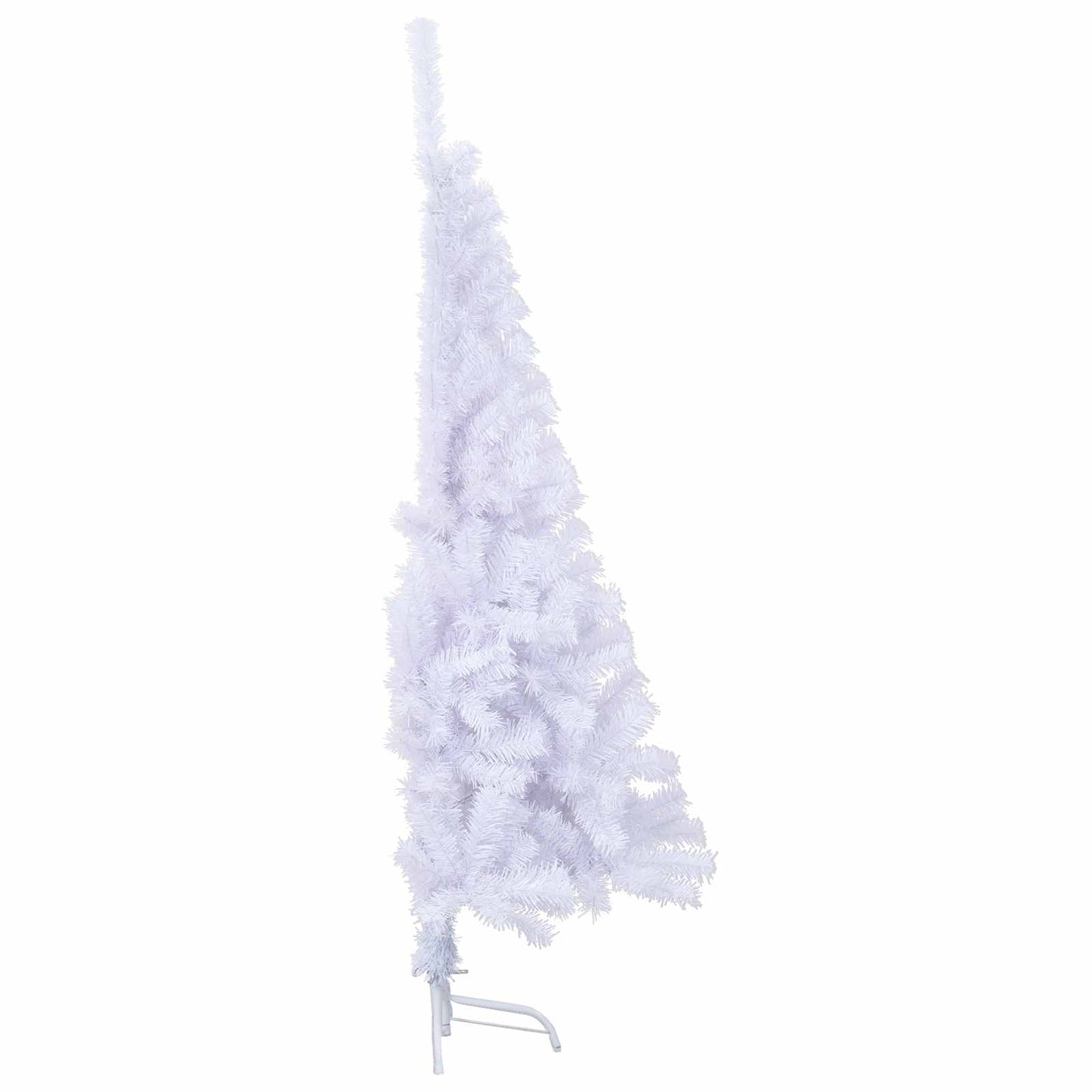 vidaXL Künstlicher Weihnachtsbaum Weiß 150 cm PVC und Stahl