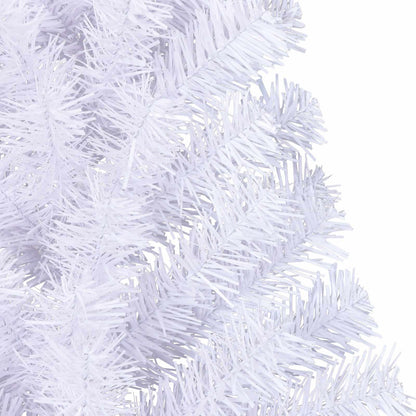 vidaXL Künstlicher Weihnachtsbaum Weiß 150 cm PVC und Stahl