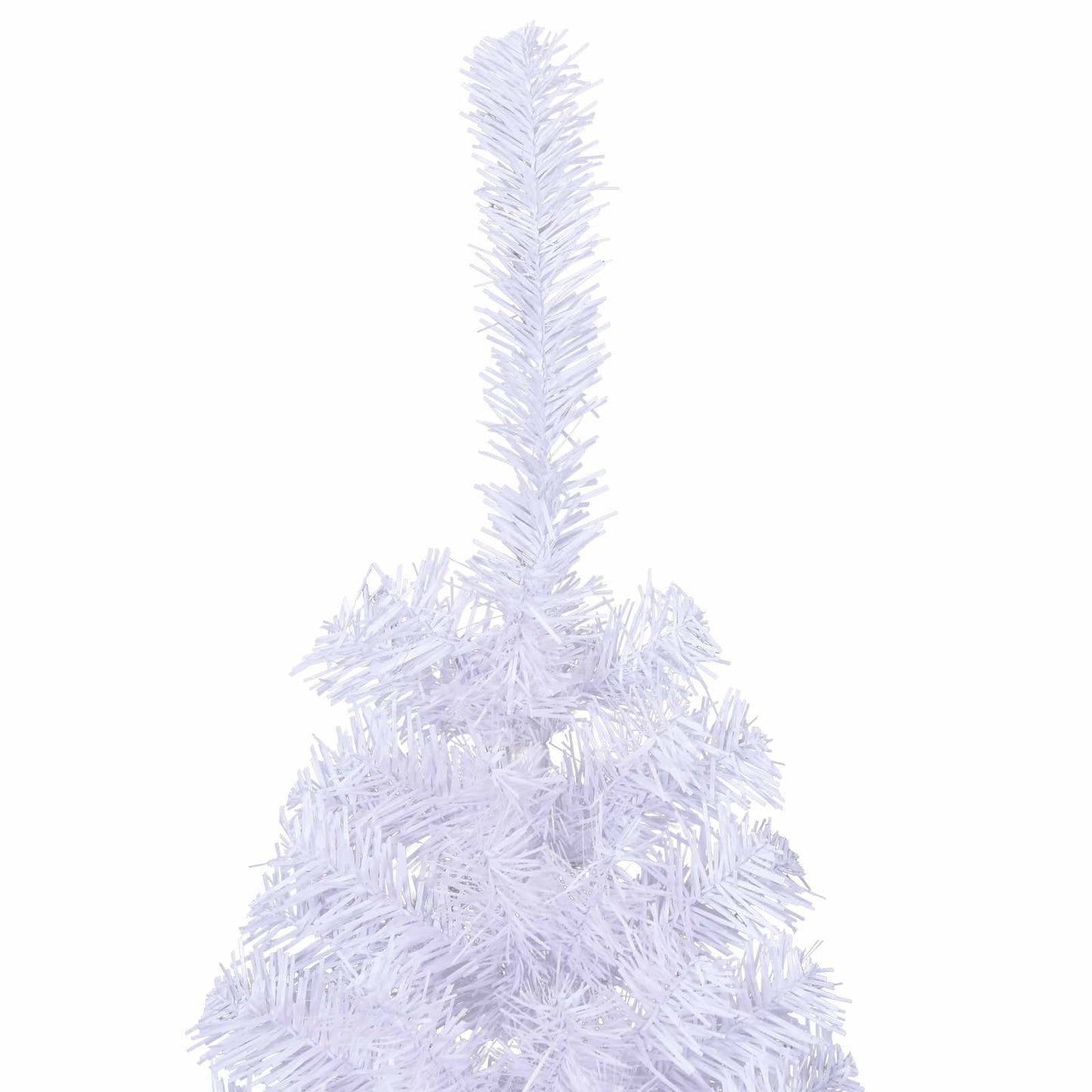 vidaXL Künstlicher Weihnachtsbaum Weiß 150 cm PVC und Stahl