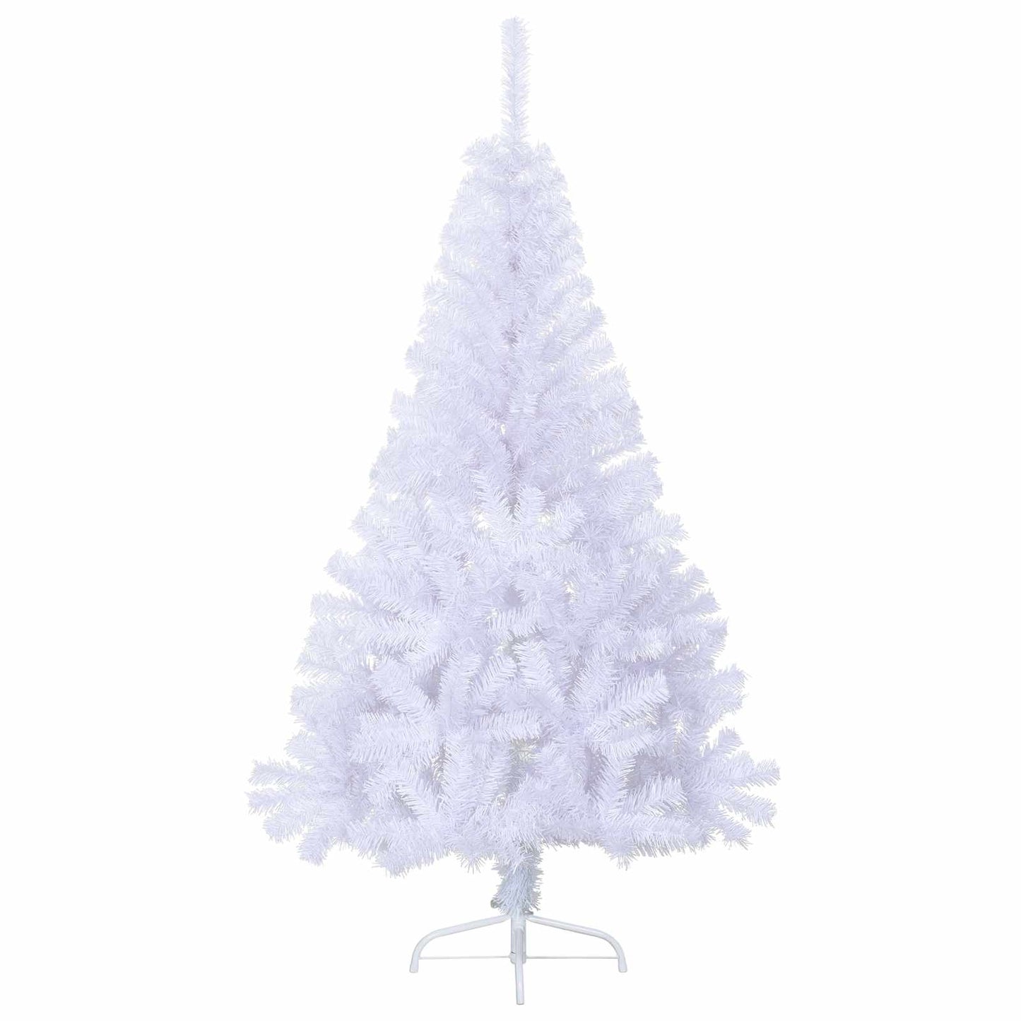 vidaXL Künstlicher Weihnachtsbaum Weiß 150 cm PVC und Stahl