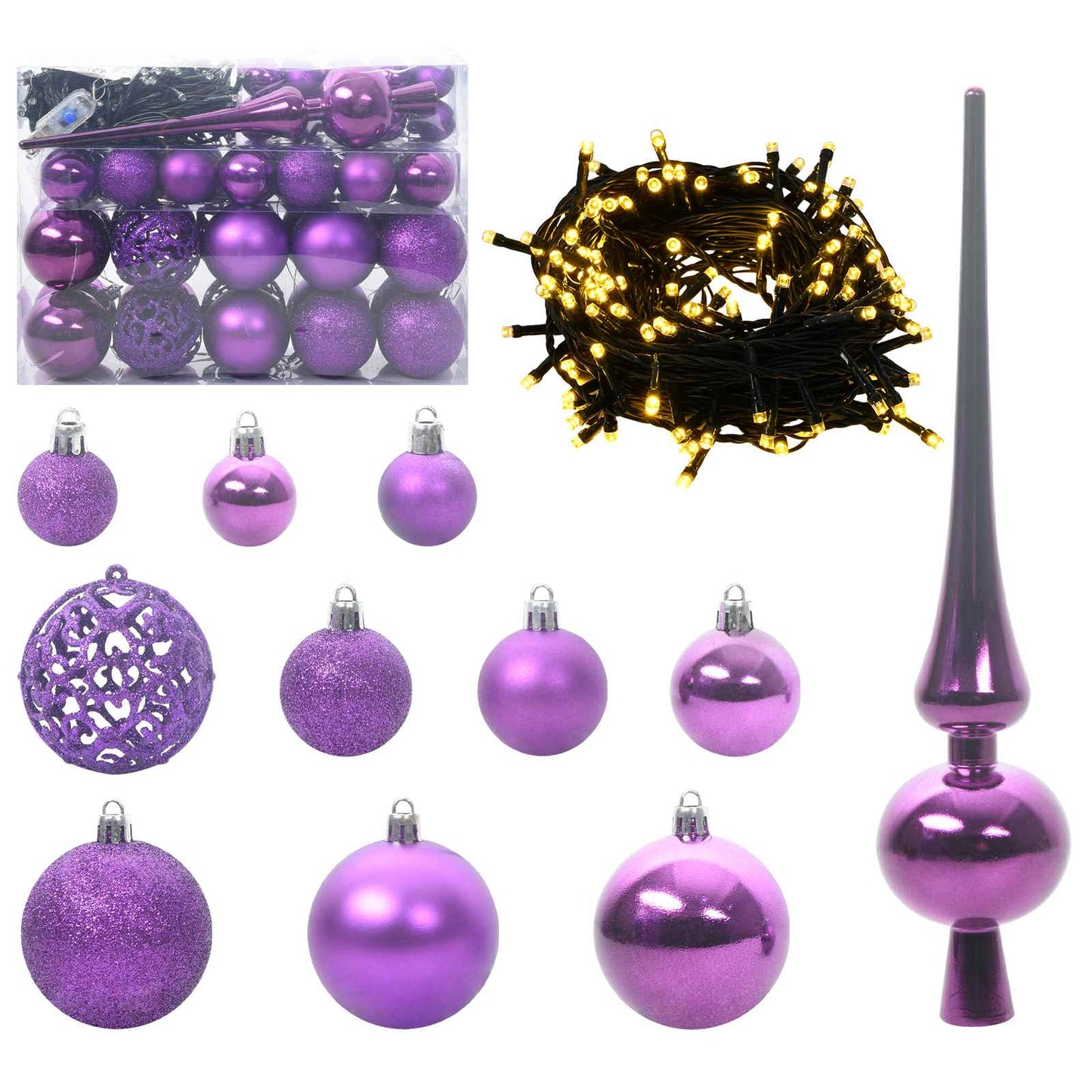 vidaXL Künstlicher Weihnachtsbaum Weiß 150 cm PVC und Stahl