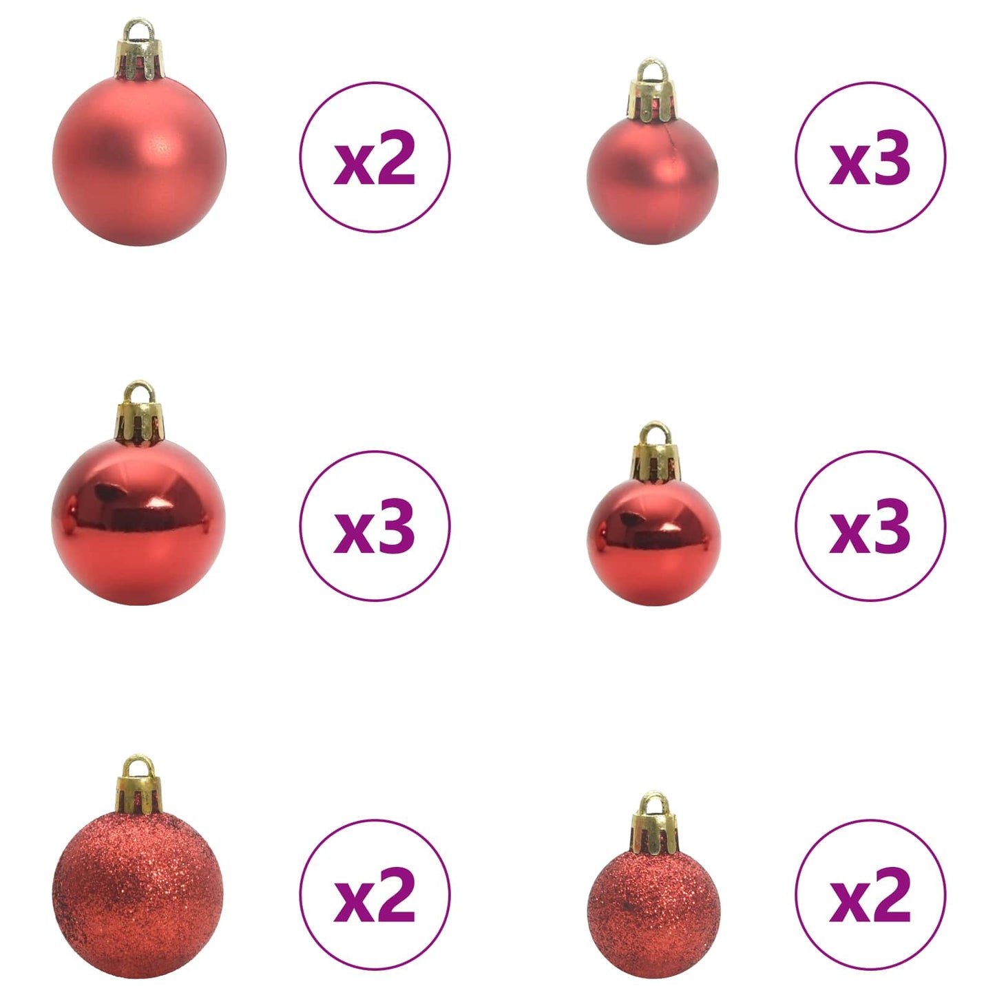 vidaXL Künstlicher Weihnachtsbaum Weiß 150 cm PVC und Stahl