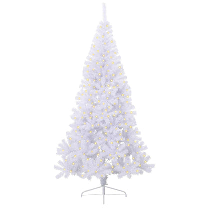 Künstlicher Weihnachtsbaum Weiß 240 cm PVC und Stahl