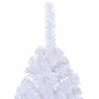 vidaXL Künstlicher Weihnachtsbaum Weiß 240 cm PVC und Stahl