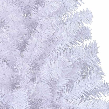 vidaXL Künstlicher Weihnachtsbaum Weiß 240 cm PVC und Stahl