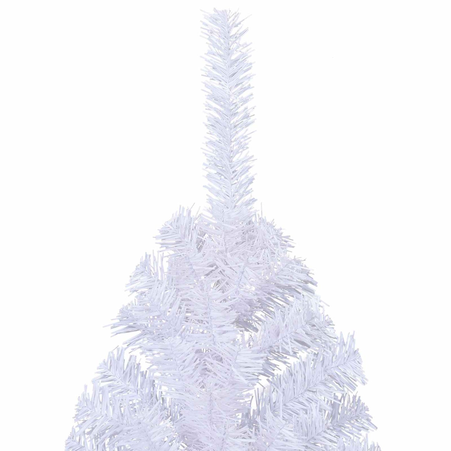 vidaXL Künstlicher Weihnachtsbaum Weiß 240 cm PVC und Stahl