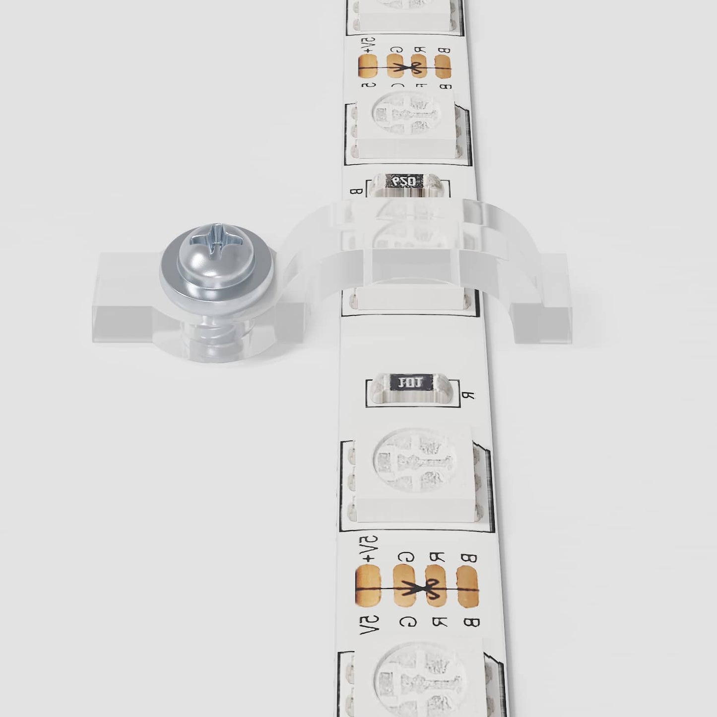 LED Streifen 2 pcs Schwarz und Transparent 450 mm