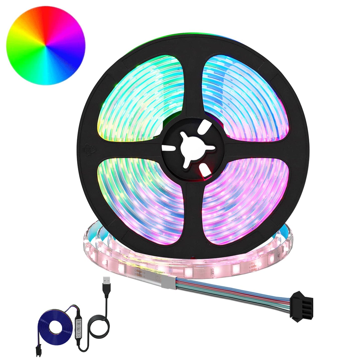 LED Streifen 2 pcs Schwarz und Transparent 5500 mm