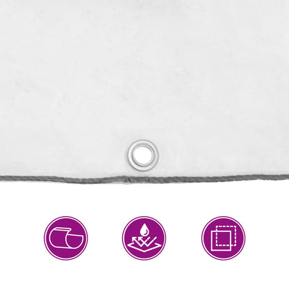 Plane mit Ösen Transparent 8 x 10 m Polyethylen