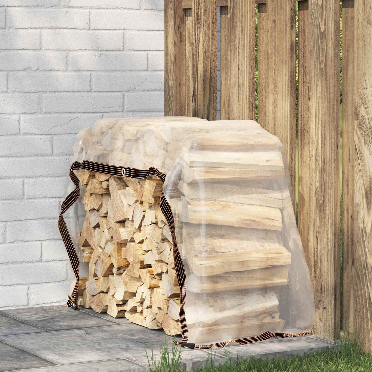 Plane mit Ösen Transparent 1 x 2 m Polyethylen