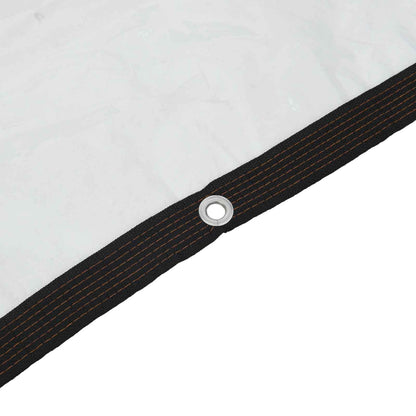 Plane mit Ösen Transparent 4 x 10 m Polyethylen