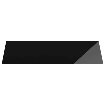 vidaXL Tischplatte 4 pcs Schwarz Glas