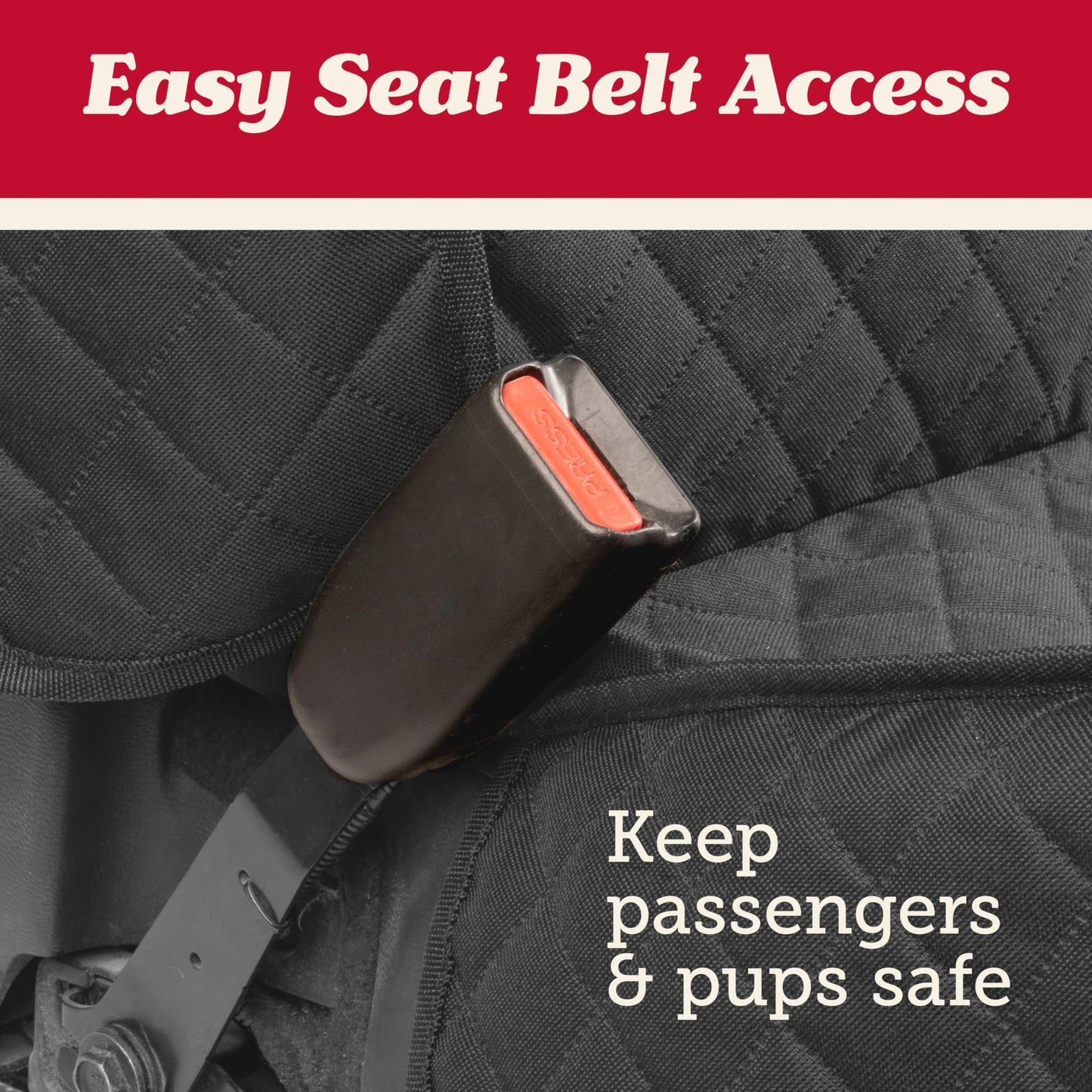 Lusso Gear Autositzbezug für Hunde – Wasserdichter, rutschfester Rücksitzschutz – Rücksitzbezug für Hunde – Universell passend für Limousinen, LKWs und SUVs – Kratzfester Rücksitzbezug – Maschinenwaschbar 