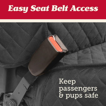 Lusso Gear Autositzbezug für Hunde – Wasserdichter, rutschfester Rücksitzschutz – Rücksitzbezug für Hunde – Universell passend für Limousinen, LKWs und SUVs – Kratzfester Rücksitzbezug – Maschinenwaschbar 