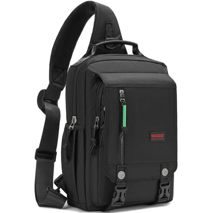 NICGID Sling Bags Chest Shoulder Backpacks, 14.1'' Laptop Backpack Crossbody Messenger Bag Travel Outdoor Men Women