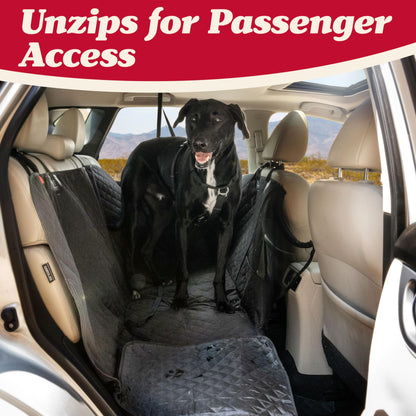 Lusso Gear Autositzbezug für Hunde – Wasserdichter, rutschfester Rücksitzschutz – Rücksitzbezug für Hunde – Universell passend für Limousinen, LKWs und SUVs – Kratzfester Rücksitzbezug – Maschinenwaschbar 