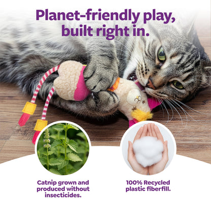 SmartyKat Leggy Llama Katzenminze Knisterndes Plüsch-Kickspielzeug für Katzen, Weicher, schlaffer Körper zum Raufen und für Hasentritte für Katzen und Kätzchen