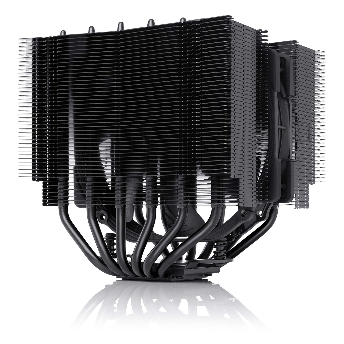 Noctua NH-D15S chromax.Black, Premium Dual-Tower CPU-Kühler mit NF-A15 PWM 140mm Lüfter (Schwarz)
