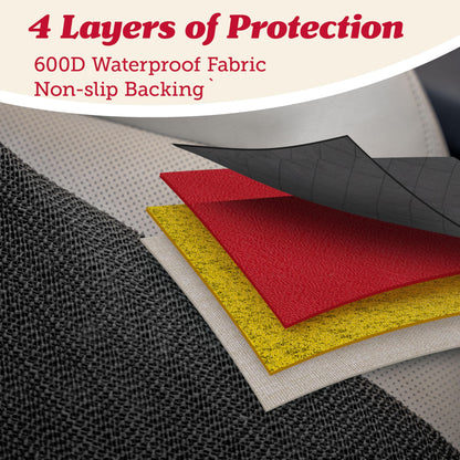 Lusso Gear Autositzbezug für Hunde – Wasserdichter, rutschfester Rücksitzschutz – Rücksitzbezug für Hunde – Universell passend für Limousinen, LKWs und SUVs – Kratzfester Rücksitzbezug – Maschinenwaschbar 