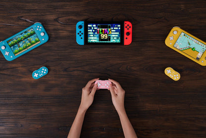 Nargos 8Bitdo Zero 2 Bluetooth Mini-Controller im Schlüsselanhängerformat für Nintendo Switch, Windows, Android und macOS (Türkis-Edition)