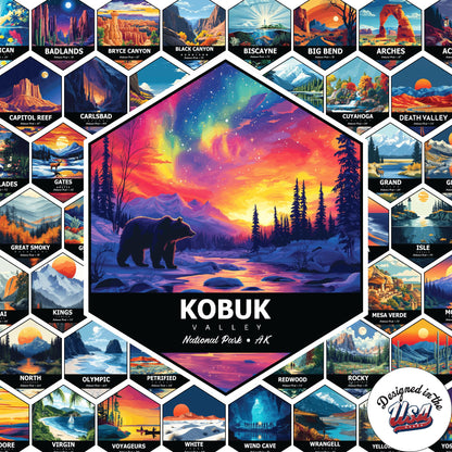 Nationalpark-Wasserflaschenaufkleber – Alle 63 Parks, 3,8 cm Vinyl – Wasserfeste, lichtbeständige Aufkleber für Wasserflaschen, Laptops, Notizbücher, Ausrüstung – für Reisende, Studenten und Outdoor-Fans