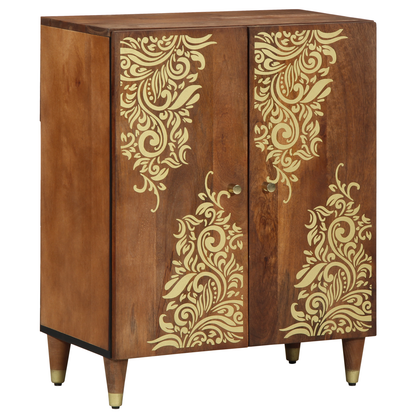 vidaXL Badezimmerschrank-Set mit Schubladen 3 pcs Honigbraun und Gold