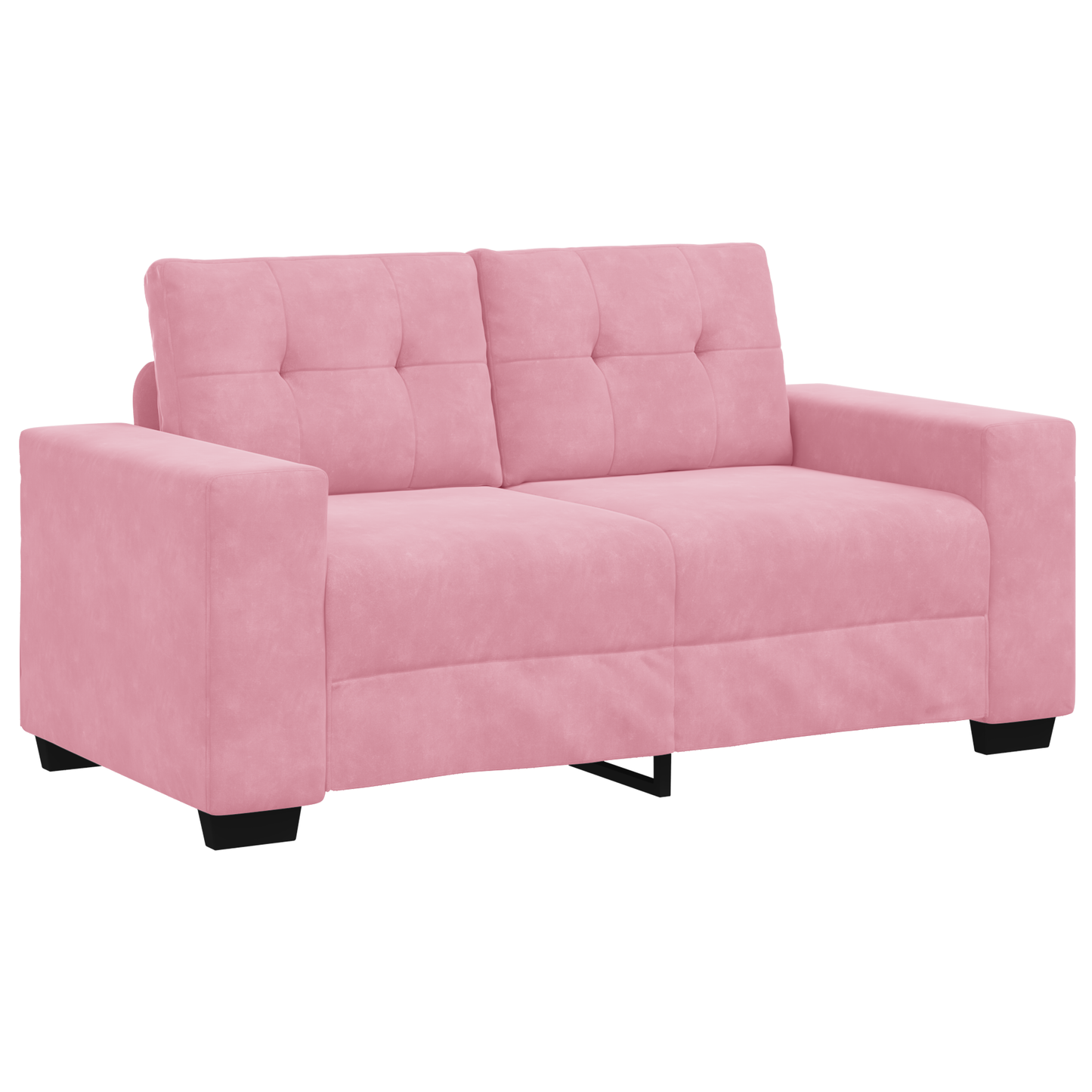 vidaXL | Ensemble de canapés | 2 pcs Rose 221 x 78 x 80 cm Velours