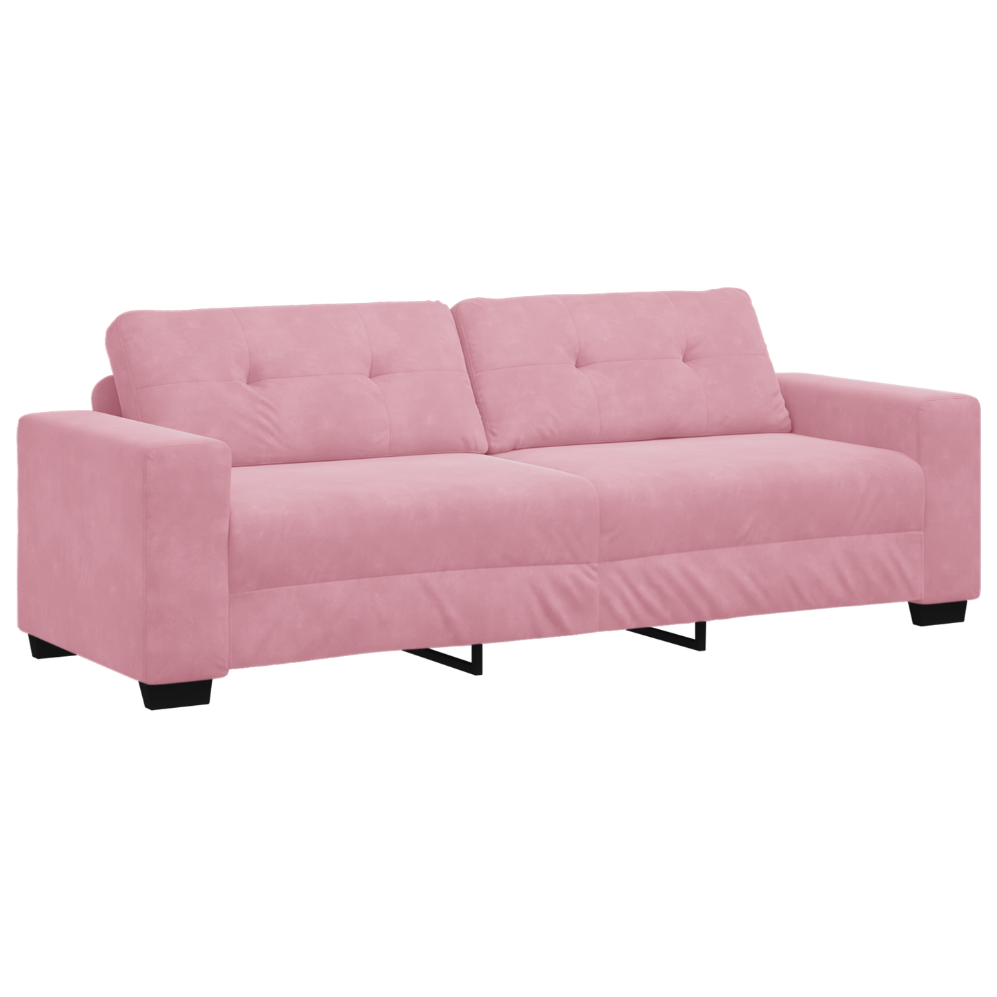 vidaXL | Ensemble de canapés | 2 pcs Rose 221 x 78 x 80 cm Velours