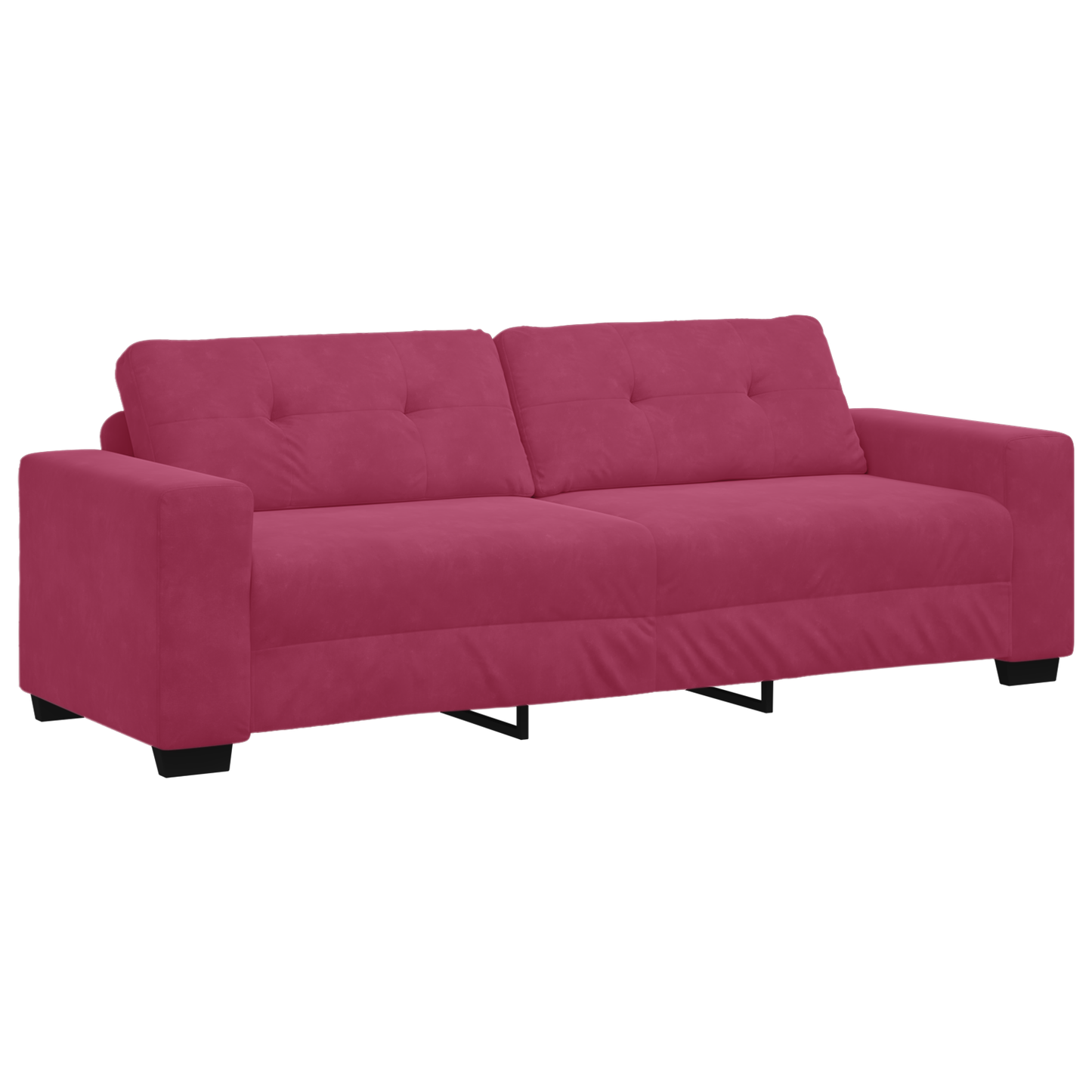 vidaXL Ensemble de canapés 2 pièces Rouge bordeaux 221 x 78 x 80 cm Velours