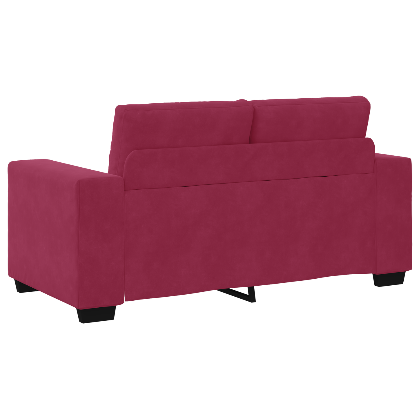 vidaXL Ensemble de canapés 2 pièces Rouge bordeaux 221 x 78 x 80 cm Velours