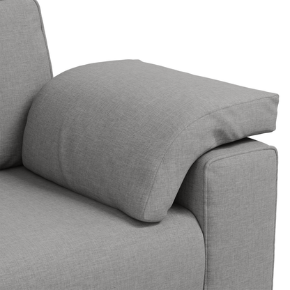 vidaXL Canapé 2 places Gris nuage 219 x 80 x 82 cm Tissu